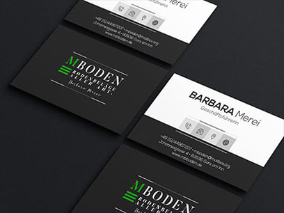 Moderne Visitenkarte - Individuelle Business Card mit Logo erstellen