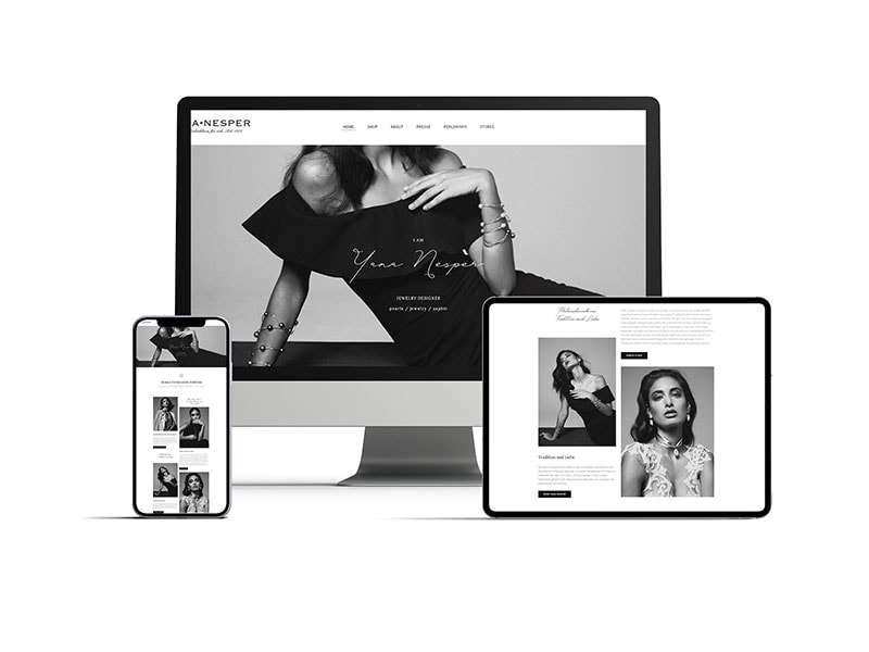 Business Website erstellen lassen - Online-Shop Yana Nesper